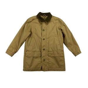 Eddie Bauer Outdoor Field Coat Mens Sz Medium Chore  CanvasJacket Beige Tan